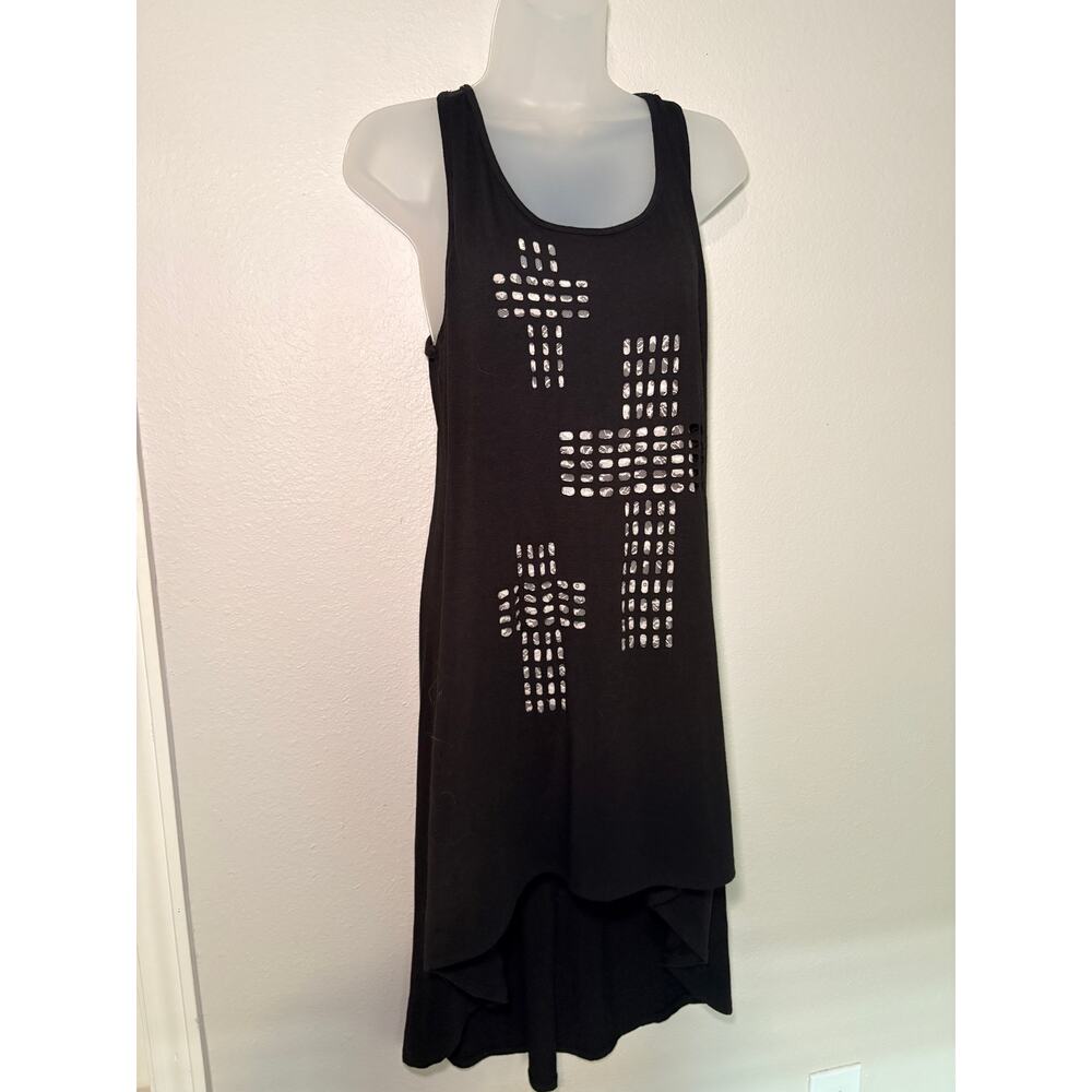 Material Girl High-Low Lace Cross Dress - Size L